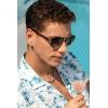 imageCARFIA Pilot Polarized Sunglasses for Men UV400 Protection Acetate Tortoise Arms CA3216Grey Lens Acetate Tortoise Arm