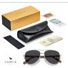 imageCARFIA Pilot Polarized Sunglasses for Men UV400 Protection Acetate Tortoise Arms CA3216Grey Lens Acetate Tortoise Arm