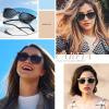 imageCARFIA Polarized Sunglasses for Women Small Face UVAUVB Protection Driving Safety Outdoor Sunnies CA53744 Grey Lens Light Pink Frame
