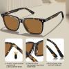 imageCARFIA Retro Acetate Polarized Sunglasses for Men UV400 Protection Driving Outdoor AntiGlare Sun Glasses CA5354WSC Tortoiseshell Frame  Brown Lenses