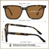 imageCARFIA Retro Acetate Polarized Sunglasses for Men UV400 Protection Driving Outdoor AntiGlare Sun Glasses CA5354WSC Tortoiseshell Frame  Brown Lenses
