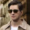 imageCARFIA Retro Acetate Polarized Sunglasses for Men UV400 Protection Driving Outdoor AntiGlare Sun Glasses CA5354WSI Green Tortoiseshell Frame  Brown Lenses