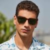 imageCARFIA Retro Acetate Polarized Sunglasses for Men UV400 Protection Driving Outdoor AntiGlare Sun Glasses CA5354WSJ Red Tortoiseshell Frame  Green Lenses