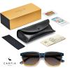imageCARFIA Retro Acetate Polarized Sunglasses for Men UV400 Protection Driving Outdoor AntiGlare Sun Glasses CA5354WSL Dark Blue and Orange Frame  Grey Lenses