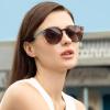 imageCARFIA Retro Acetate Polarized Sunglasses for Women UV400 Protection Small Round Frame Vintage Circle Shades CA5201A1 Red  Blue Floral Frame Brown Lens