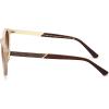 imageCARFIA Retro Acetate Polarized Sunglasses for Women UV400 Protection Small Round Frame Vintage Circle Shades CA5201D Matte Frosted Clear Frame Brown Lens
