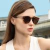 imageCARFIA Retro Acetate Polarized Sunglasses for Women UV400 Protection Small Round Frame Vintage Circle Shades CA5201F Tortoiseshell Frame Brown Lens