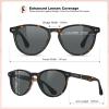 imageCARFIA Retro Womens Sunglasses Polarized Oval Acetate Durable 5Barrel Hinges UV400 Protection Shades4tortoise Frame Grey Lens