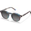 imageCARFIA Round Acetate Small Face Polarized Sunglasses for Women Fashion Retro Sun Glasses CA52661 Blue Tortoise Frame Grey Gradient Lenses