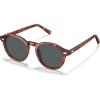 imageCARFIA Round Acetate Small Face Polarized Sunglasses for Women Fashion Retro Sun Glasses CA52662 Coffee Tortoise Frame Grey Lenses