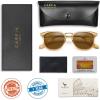 imageCARFIA Small Face Acetate Polarized Sunglasses for Women UV Protection Retro Trendy Eyewear Metal Bridge Brow Ladies Sunnies2 Champagne Frame Brown Lens