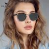 imageCARFIA Small Face Acetate Polarized Sunglasses for Women UV Protection Retro Trendy Eyewear Metal Bridge Brow Ladies Sunnies21 Yellow Tortoise Frame Grey Lens