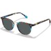 imageCARFIA Small Face Acetate Polarized Sunglasses for Women UV Protection Retro Trendy Eyewear Metal Bridge Brow Ladies Sunnies4 Blue Tortoise Frame Grey Lens