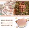 imageCARFIA Small Face Acetate Polarized Sunglasses for Women UV Protection Retro Trendy Eyewear Metal Bridge Brow Ladies Sunnies5 Pink Tortoise Frame Pink Mirror