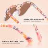 imageCARFIA Small Face Acetate Polarized Sunglasses for Women UV Protection Retro Trendy Eyewear Metal Bridge Brow Ladies Sunnies5 Pink Tortoise Frame Pink Mirror