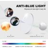 imageCARFIA Acetate Frame Round Blue Light Blocking Glasses for Women Anti Eye Eyestrain Computer Gaming GlassesGrey Tortoise Frame