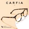 imageCARFIA Acetate Frame Round Blue Light Blocking Glasses for Women Anti Eye Eyestrain Computer Gaming GlassesTortoise Frame