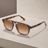 imageCARFIA Acetate Polarized Mens Sunglasses  Pilot Design UV Protection CA53554 Tortoise Frame Brown Gradient Lens