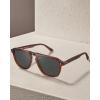imageCARFIA Acetate Polarized Mens Sunglasses  Pilot Design UV Protection CA53557 Tortoise Frame Gray Lens