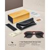 imageCARFIA Acetate Polarized Mens Sunglasses  Pilot Design UV Protection CA53557 Tortoise Frame Gray Lens
