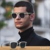 imageCARFIA Acetate Sunglasses for Men Polarized UV400 Protection CA51071 Clear Frame Grey Lens