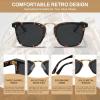 imageCARFIA Acetate Sunglasses for Men Polarized UV400 Protection CA51072 Tortoise Frame Grey Lens