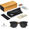 imageCARFIA Acetate Sunglasses for Men Polarized UV400 Protection CA51072 Tortoise Frame Grey Lens