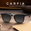 imageCARFIA Acetate Sunglasses for Men Polarized UV400 Protection CA51074 Black Frame Grey Lens