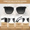 imageCARFIA Acetate Sunglasses for Men Polarized UV400 Protection CA51074 Black Frame Grey Lens