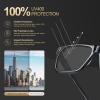 imageCARFIA Acetate Sunglasses for Men Polarized UV400 Protection Modern Flat Large Wrap Square Driving Glasses1 Black Frame Grey Lens