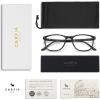 imageCARFIA Square Blue Light Glasses Blue Light Blocker TR90 Lightweight Computer Gaming GlassesBlack Frame