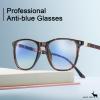 imageCARFIA Square Blue Light Glasses Blue Light Blocker TR90 Lightweight Computer Gaming GlassesTortoise Frame
