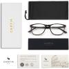imageCARFIA Square Blue Light Glasses Blue Light Blocker TR90 Lightweight Computer Gaming GlassesTortoise Frame