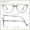 imageCARFIA Square Blue Light Glasses Blue Light Blocker TR90 Lightweight Computer Gaming GlassesTransparent Grey Frame
