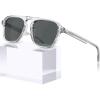 5. Transparent Grey Frame Grey Lens