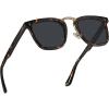 imageCARFIA Acetate Sunglasses for Men Polarized UV400 Protection CA51072 Tortoise Frame Grey Lens