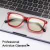imageCARFIA Acetate Frame Blue Light Blocking Glasses for Women Small Face  Filter Blue Ray Computer Game Glasses CA5354Red Frame
