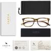 imageCARFIA Acetate Frame Blue Light Blocking Glasses for Women Small Face  Filter Blue Ray Computer Game Glasses CA5354Tortoise Frame