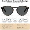 imageCARFIA Acetate Polarized Sunglasses for Men Retro Classic Round Shades31 Tortoise Frame Grey Polarized Lens