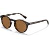 imageCARFIA Acetate Polarized Sunglasses for Men Retro Classic Round Shades32 Tortoise Frame Brown Polarized Lens