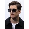 imageCARFIA Acetate Vintage Round Polarized Sunglasses for Men UV400 Lenses Handcrafted Frame1 Grey Lens