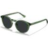 imageCARFIA Acetate Vintage Round Polarized Sunglasses for Men UV400 Lenses Handcrafted Frame5 Transparent Green Frame Gray Lens