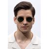 imageCARFIA Acetate Vintage Round Polarized Sunglasses for Men UV400 Lenses Handcrafted Frame7 Green Lenses