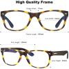 imageCARFIA Blue Light Blocking Glasses for Men ampamp Women  Computer Gaming  Anti Headache Glasses Square Nerd EyeglassesC Matte Tortoise Frame