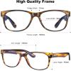 imageCARFIA Blue Light Blocking Glasses for Men ampamp Women  Computer Gaming  Anti Headache Glasses Square Nerd EyeglassesD Polished Tortoise Frame