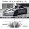 imageCARFIA Metal Mens Sunglasses Polarized  UV400 Protection Cool Shades with Grid Pattern ampamp Leather Case CA5223B Matte Black  Silver Frame  Grey Lens