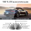 imageCARFIA Metal Mens Sunglasses Polarized  UV400 Protection Cool Shades with Grid Pattern ampamp Leather Case CA5223C Matte Brown Frame  Brown Gradient Lens