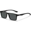 imageCARFIA Retro Acetate Mens Sunglasses Polarized Classic Square Sun Glasses CA621621 Black Frame Grey Lens