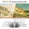 imageCARFIA Retro Acetate Mens Sunglasses Polarized Classic Square Sun Glasses CA621623 Brown Striped Frame Green Lens