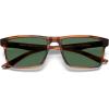 imageCARFIA Retro Acetate Mens Sunglasses Polarized Classic Square Sun Glasses CA621623 Brown Striped Frame Green Lens